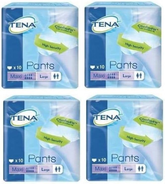 TENA-Maxi 8 Drops L Size Absorbent Panties Patient Diapers 40 Lı Large