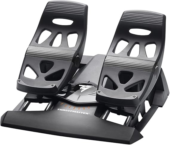 Thrustmaster TFRP T.Flight Rudder Pedals - PC, PS5, PS4 en Xbox Series X|S İçin S.M.A.R.T Teknolojili Uçuş Simülasyonu Dümen Pedalları - Hassas Fren ve Dümen Kontrolü