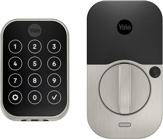 Yale Home Assure Lock 2 Deadbolt, Satin Nickel Keyless Entry Door Lock with Digital Touchscreen Keypad and Bluetooth Connectivity (No Wi-Fi), YRD450-BLE-619