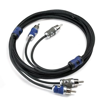 KICKER 46QI26 Q-Series 2-Channel RCA Interconnects, 6.0 Meter