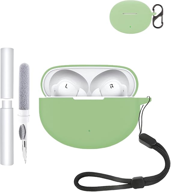 Silicone Protective Case for OnePlus Nord Buds 3 Pro Earbuds - Durable and Eco-Friendly Bluetooth Earphone Cover with Precise Holes and Charging Compatibility - Shock-proof, Comfortable Touch,Mocha