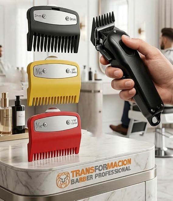 Transformacion ProfesyonelTıraş Makinesi Tarağı Seti 3'lü Absolute Professional (1.5mm, 3mm) 723003