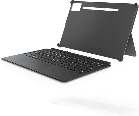 Lenovo Keyboard Pack for Idea Tab Pro, 2 in 1 Tablet Keyboard with Trackpad & Built in Kickstand, Pogo Pin Connection, Ergonomic Keys with 1.5mm Travel, Grey