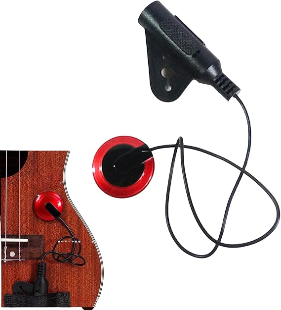 Acoustic Guitar Pickup Piezo Contact Pickup for Acoustic Guitar, Ukulele, Violin, Mandolin, Harp, Banjo, Musical Instrument Accessory