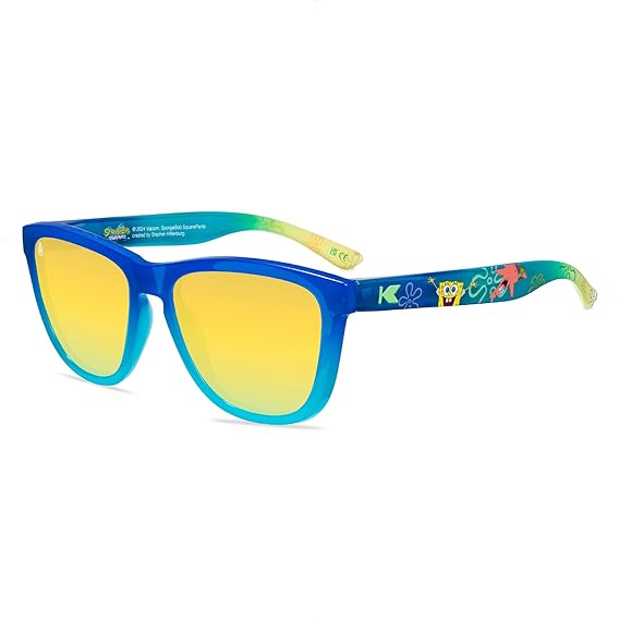 Knockaround SpongeBob SquarePants Kids Premiums Polarized Sunglasses Kids - Impact Resistant Lenses & Full UV400 Protection