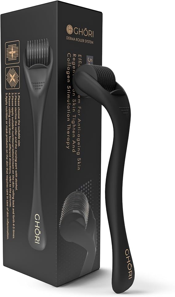 Derma Roller | 540 Titanium Microneedles | 1mm | Hair & Skin