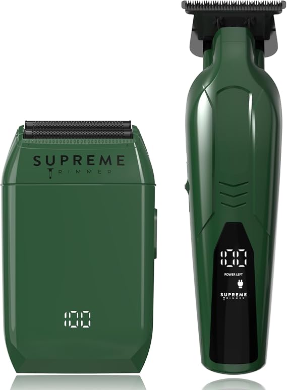 Supreme Trimmer Vader Lite Trimmer & Crunch Foil Shaver 2-in-1 Kit Green
