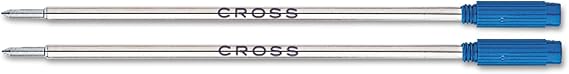 Cross 85112 Refills for Ballpoint Pens, Medium, Blue Ink, 2/Pack