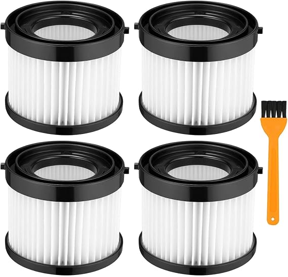 ANBOO 4 Pack 49-90-0160 HEPA Vacuum Filters Replacement for Milwaukee M18 Wet Dry Vacuum Cleaners, Part# 0882-20 49-90-1951