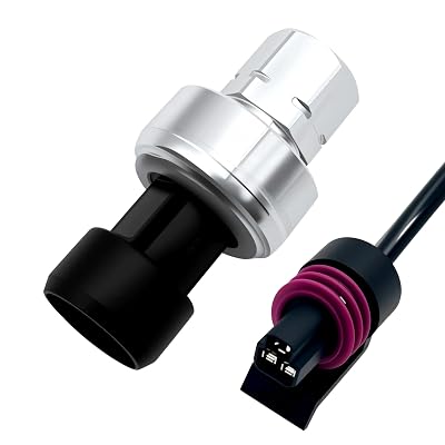 AC Refrigerant Pressure Switch Sensor & Connector Compatible with GM Buick Chevrolet Hummer Refrigerant Pressure Sensor & Connector Replace 13587668 13502759 22634172 8971482280 22678731