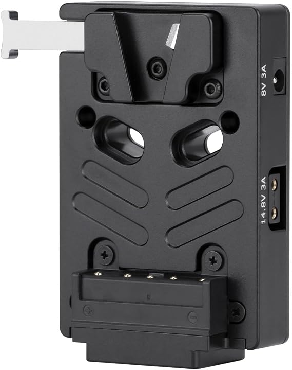 Nitze V Mount Battery Plate with 8V/3A DC, 14.8V/3A D-tap and PD 3.0 USB-C Output Ports Mini V Mount Plate - N21-D6