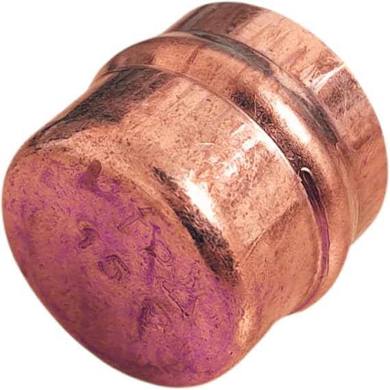 15mm Copper Solder Ring Stop Ends - Pack of 5