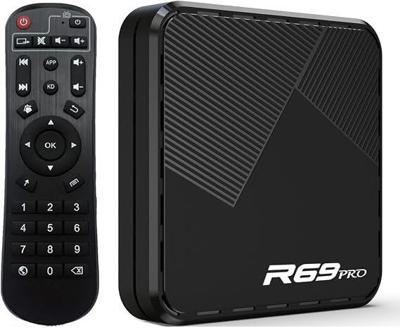 Android 14.0 H728 Octa-core R69 Pro 4GB RAM 64GB ROM Dual WiFi 6.0 2.4G/5.8G LAN 1000M / H.265/ BT/ USB3.0