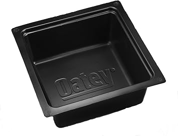 Oatey 34080 Bottom I.D. 11-1/2-Inch x 11-1/2-Inch Tub Box for Slab Construction Top I.D. 13-Inch x 13-Inch/Depth 6 1/2-Inch , Black