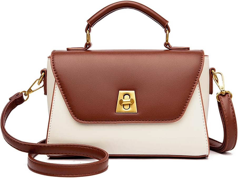 GOIACII Top-Handle Crossbody Bags for Women Soft Leather Trendy Purse Circle Handbags Small