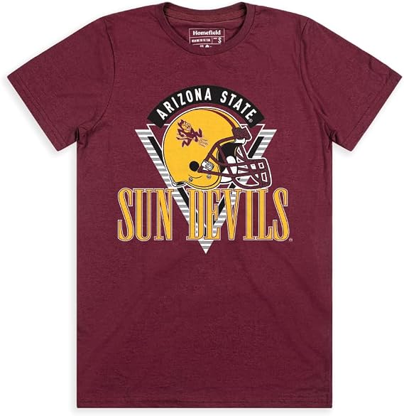 Homefield Officially-Licensed Football T-Shirt | 90s Triangle Retro Helmet