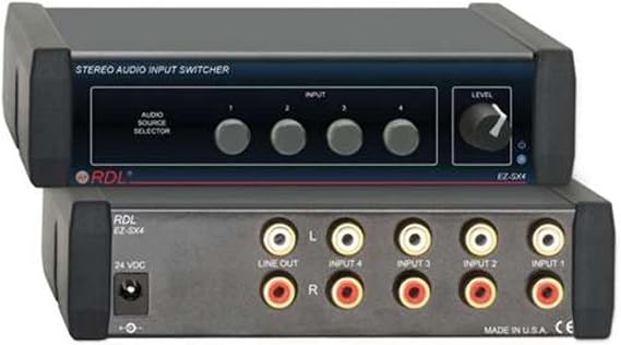 RDL EZ-SX4 Stereo Audio Input Switcher