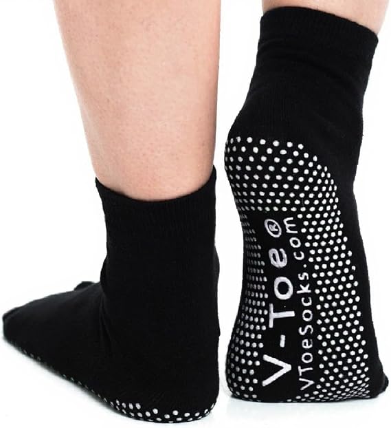 V-Toe Non-Slip Flip-Flop Socks - Tabi Split Toe Socks for Men & Women Size - Women's Toes Separated Yoga Socks