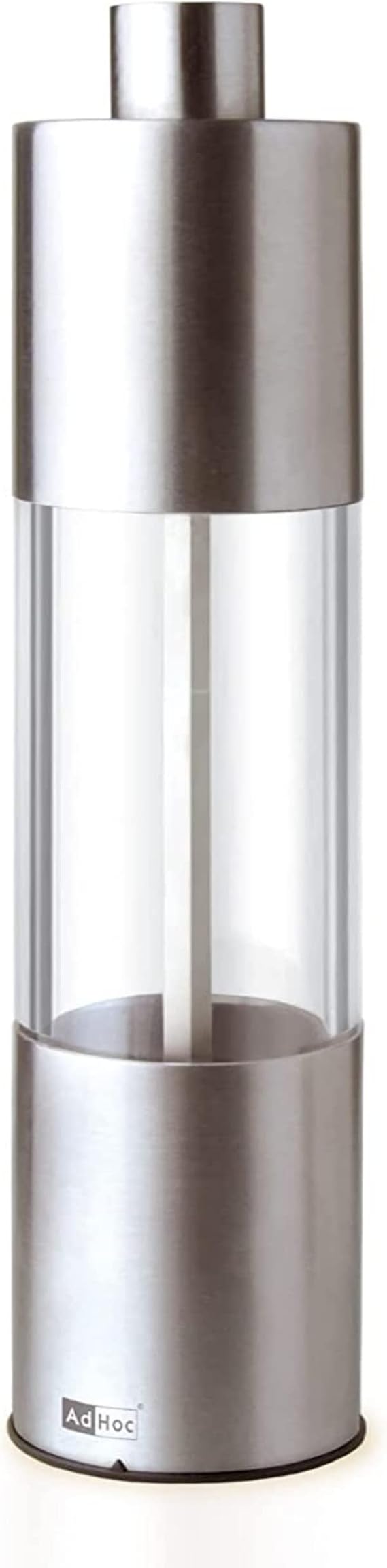 AdHoc Classic Medium Pepper or Salt Mill - Manual Salt & Pepper Grinding with Adjustable Grinds - Handy Grinder with Versatile Ceramic Mechanism