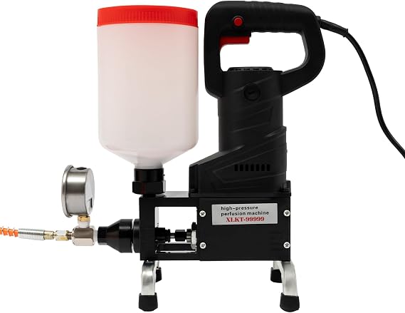 Electric Grouting Machine,110V High Pressure Injection Pump Grouting Applicator Machine,High Pressure Grouting Machine 1100W
