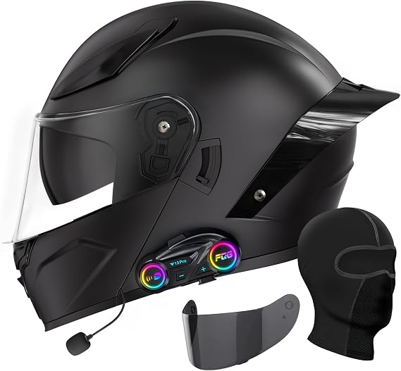 Modular Motorcycle Helmet with Bluetooth, DOT