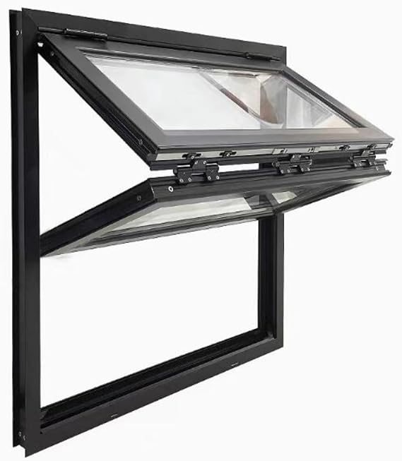 Aluminum Double Hung Windows,Flush Mount Concession Stand Serving Window Door,5 Mm Tempered Glass Concession Service Window150x130cm
