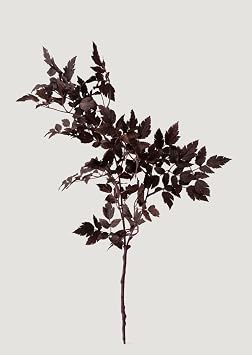 Afloral Sale Fake Plants | New Plum Artificial Cimicifuga Plant Leaf Spray - 31"
