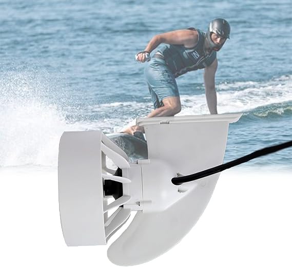 Electric Motorized Fin, Surfboard Fins Propeller, 360W Brushless Motor Propeller, Underwater Propulsion Package with Battery and Remote Control, 5 Speeds Adjustable