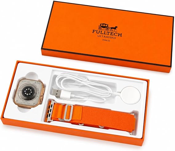 Fulltech FSW-25 Ultramini Akıllı Saat, Turuncu Kordon
