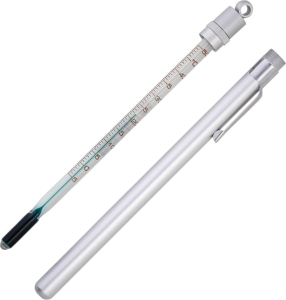 SP Bel-Art, H-B Enviro-Safe Liquid-In-Glass Pocket Laboratory Thermometer; -5 to 50C, Closed Metal Case, Environmentally Friendly (B60570-1400)