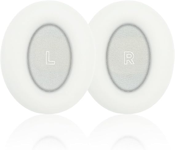 Replacement Ear Pads for Bose QuietComfort(QC) Ultra Wireless Headphones, Headphones Ear Cushions, Headset Earpads, Ear Cups Cover, Replacement Muffs (White)