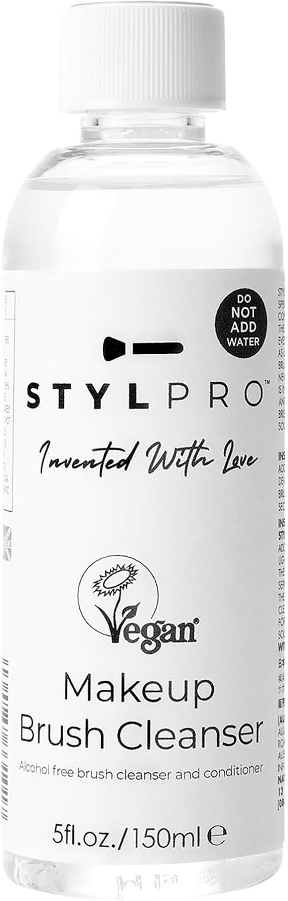 Stylideas Makeup Brushes Cleaner Solution - Alcohol and Sulphate Free - Eliminates Greasy Foundation - Gentle Conditioning for Soft Finish - 5 oz