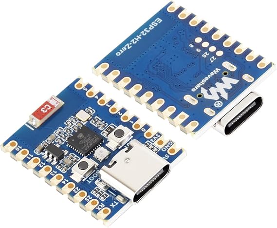 ESP32-H2-Zero Mini Development Board, Adopts ESP32-H2FH4S Module with 96MHz Processor, Integrating IEEE 802.15.4 (Zigbee 3.0 and Thread) and BLE 5, 4MB Flash, Supports ESP-IDF, Arduino IDE
