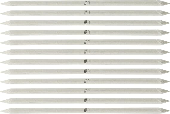 Creative Mark Blending Stumps, Soft Felt Paper Artists, Size #1, 12-Pack