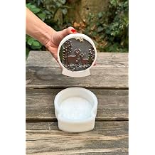 Rufus Concept 2D Snow Globe Deer Pattern Silicone Candle Mold
