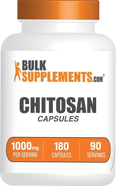 Chitosan Capsules - Chitosan Supplements, Chitosan 1000mg - from Shellfish, 2 Capsule per Serving, 180 Capsules (Pack of 1)
