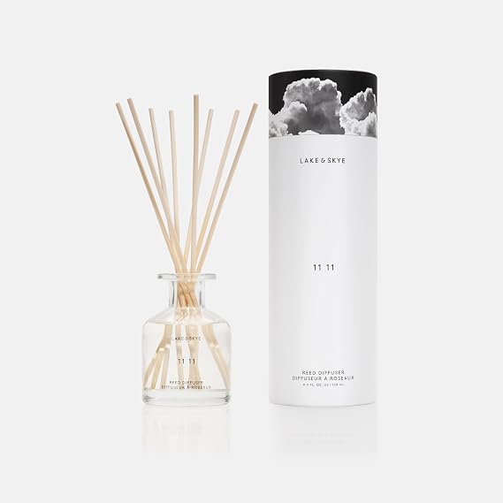 Lake & Skye 11 11 Reed Diffuser, 4.3 fl oz (128 mL) - Sheer & Uplifting Scent