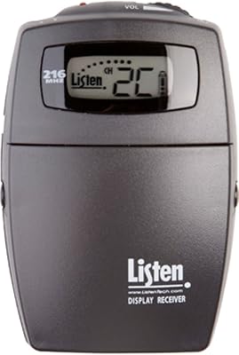 Listen Technologies LR-400-216 Portable Display RF Receiver 216 MHZ