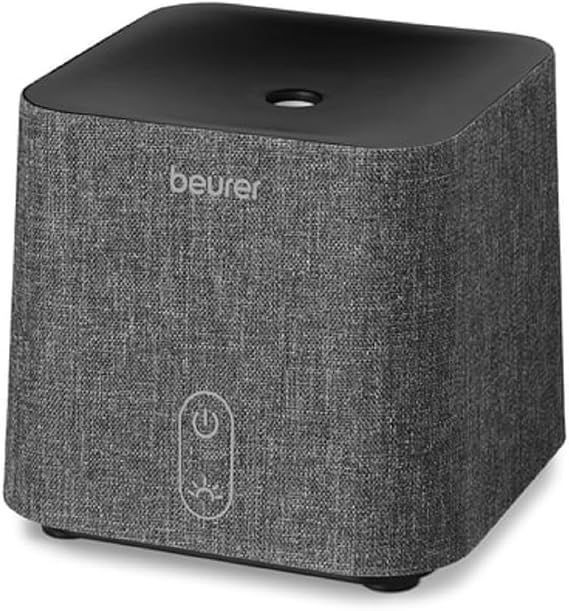 Beurer LA 35 aroma difüzörü, 20 m²'ye kadar odalar için oda kokusu için, ultrasonik mikro ince atomizasyon, LED ışıklı, sessiz ve enerji tasarruflu, otomatik kapanma