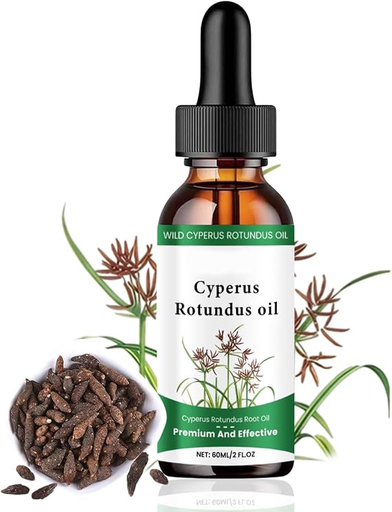Cyperus Rotundus Oil 60ml Cypress Oil for Hair Removal,100% Natural Organic Cyperus Rotundus Oil Skin Care,Cyprus Oil,Hydration,Smooth Skin and Hair Removal for All Skin Types