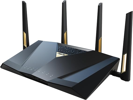 Asus - ASUS RT-BE88U - Routeur sans fil WiFi 7 Dual Band BE7200 (BE5764 + BE1376) MU-MIMO 4x4 avec 3 ports LAN 2.5 GbE + 1 port LAN/WAN 2.5 GbE + 1 port LAN/WAN 10 GbE + 1 port WAN SFP+ 10 Gbps