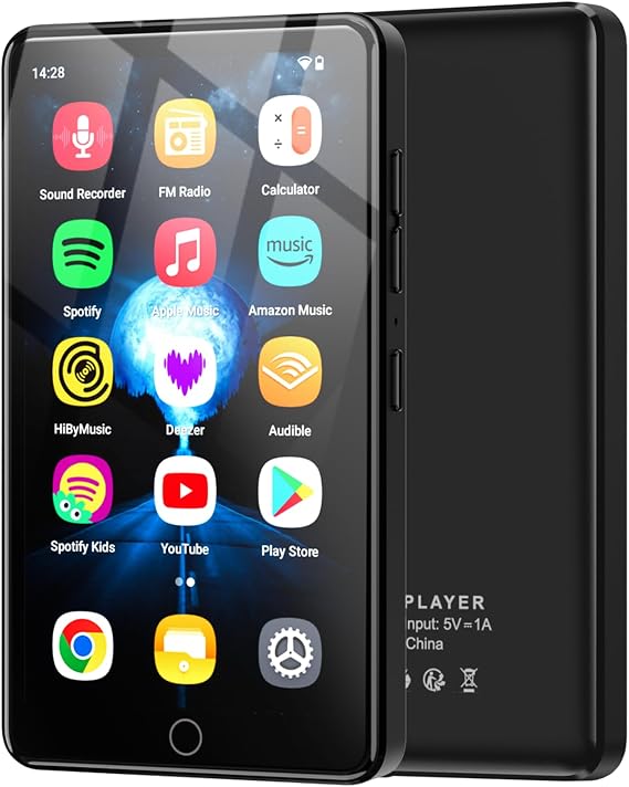 32GB MP3 Player with Android 13 OS, 4.02" MP4 Player with Bluetooth and WiFi, Music Player for Kids with Speakers, Android MP4 MP3 Player with Parental Controls, Play Store