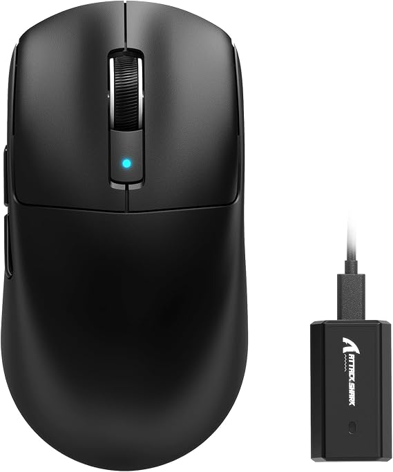 ATTACK SHARK R6 39g Wireless Gaming Mouse,PixArt PAW3950MAX Sensor,Black A