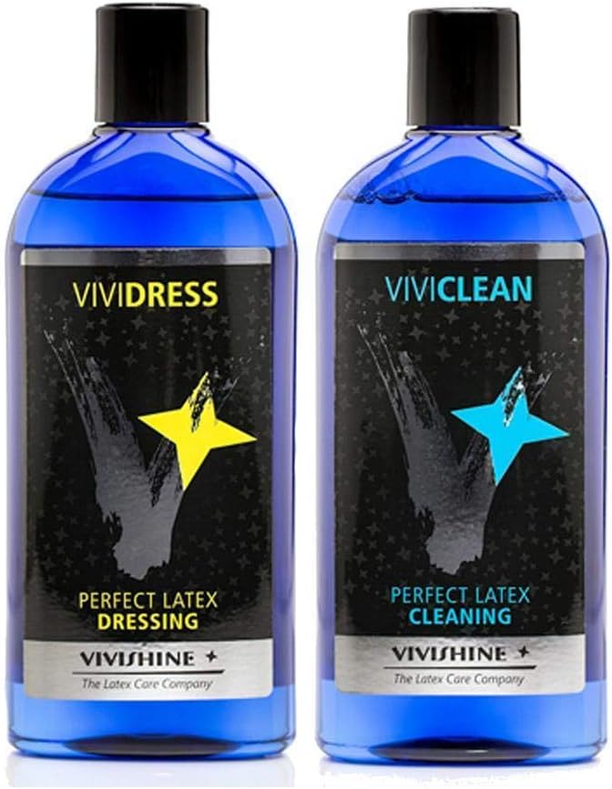 Vividress 250ml - Viviclean 250ml Combo - for Latex Clothing