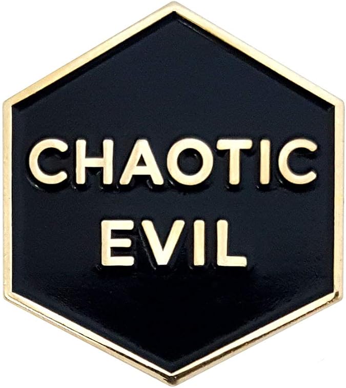 Pinsanity Chaotic Evil Enamel Lapel Pin