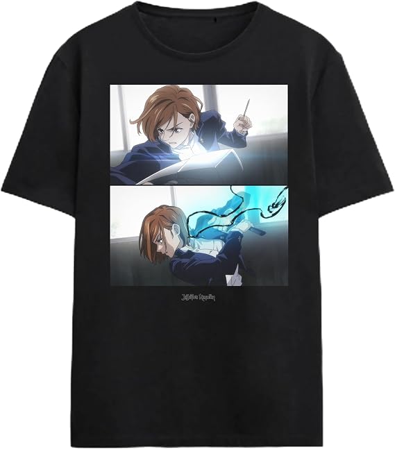 Bioworld Jujutsu Kaisen Nobara Adult Black Crew Neck Short Sleeve T-Shirt