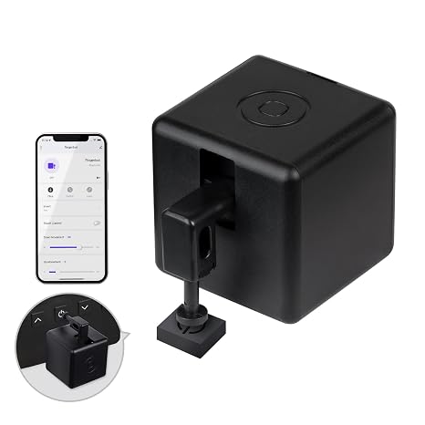 MOES Fingerbot Plus Smart Button Pusher, Touch Control, No Wiring Black