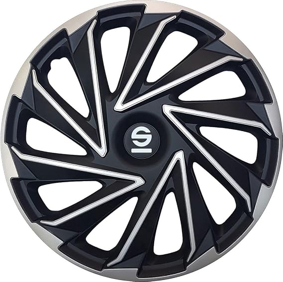 Sparco Wheel Covers Varese - 16-inch - Silver/Black - Set of 4 pieces