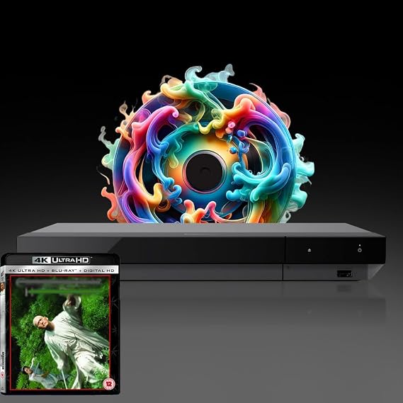 Blu-ray Player Compatible with Sony UBP-X700K MultiRegion for DVD Blu-ray Region B - DVD Regions 1-8 - Bundle Including Dun. 4K UHD Disc