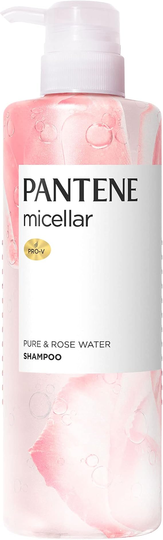 Pantene Micellar Pure & Rosewater Scalp Moisturizing Shampoo Pump 16.9 fl oz 500 ml